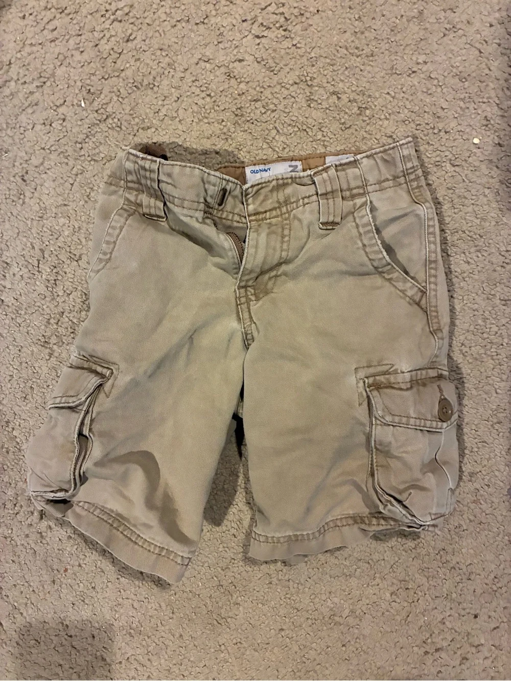 Old Navy Boys Khaki Cargo Shorts